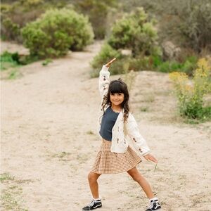 Rylee and Cru gingham Plaid Skirt Set